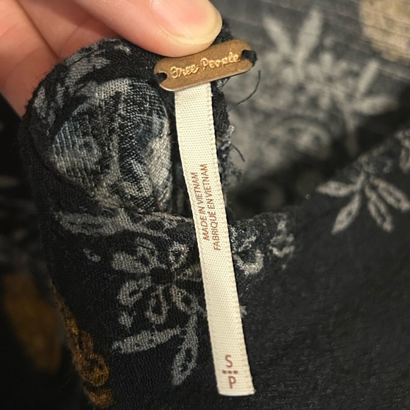 Free People Smooth Talker Tunic Dress in Raven Black - S - Picture 8 of 9